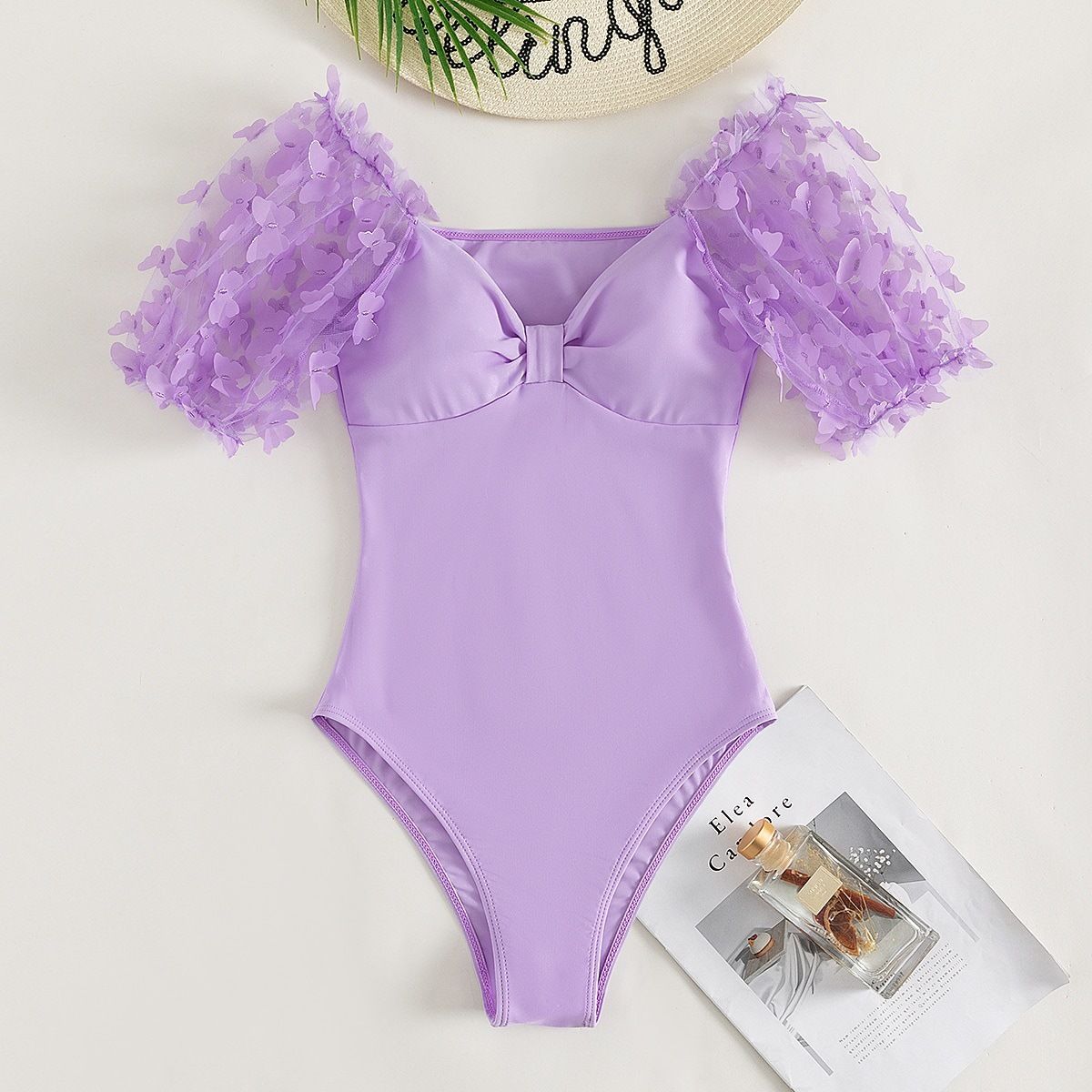 Sexy One-Piece Swimsuit With Removable Padding - High Cut Leg & Push-Up Design (Women's Fashion Swimwear Beach & Pool)_desvips.com
