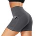 Women’s Clothing Women's Printed Nude Yoga Shorts With Pockets Skin Friendly Tight Hip Lifting Elastic Quick Drying Sports Fitness Shorts_desvips.com