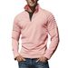 Autumn Men's Fitness Long Sleeve Zip-Up Stand Collar Sweatshirt - Lightweight, Breathable, Comfortable Pullover For Gym, Casual Wear - S-XXL_desvips.com