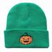Men And Women Autumn Winter New Halloween Pumpkin Little Devil Embroidered Knitted Pullover Warm Beanie Cold Hat Student_desvips.com
