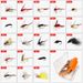 Shark Scavenger|120-piece Set Of Micro Lure Fly Hooks, Hand-tied Small Insect Hooks For Fishing Wh A Hook And Whe_desvips.com