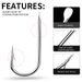 Long Handle Lure Single With Barbed Flat Minnow For Rock Platform Fishing High Carbon Steel Black Pit Crucian Carp Hook_desvips.com