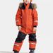 Outdoor One-Piece Ski Suit Set - Waterproof, Fleece-Lined, Luminous, Warm, For Boys & Girls_desvips.com