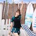 2022 Couple Swimsuit Sun Protection Two-Piece Fashion Korean Men's Short Sleeve Women's Set Surf Beach Swimwear_desvips.com