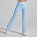 High Waist Tight Nude Hip Lift Yoga Flared Pants For Women Summer Dance Fitness Outdoor Sports Split Trousers_desvips.com