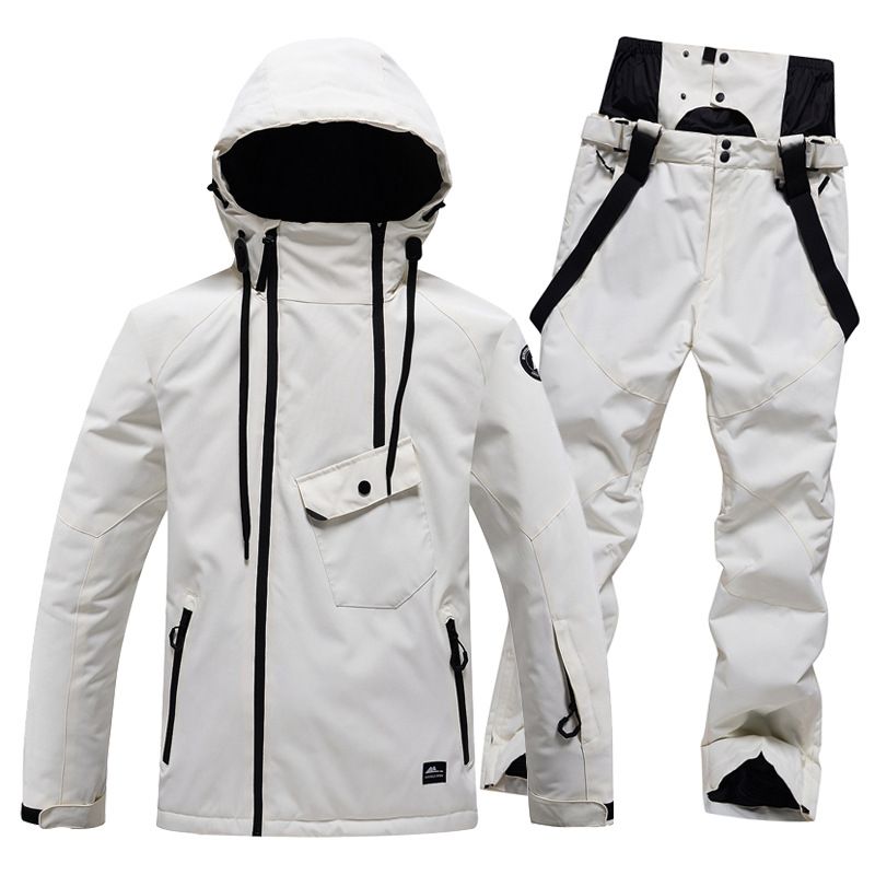 Solid Color Suit For Men And Women, Windproof, Waterproof, Warm, Breathable, Winter Snow Country Ski Equipment, Couples_desvips.com
