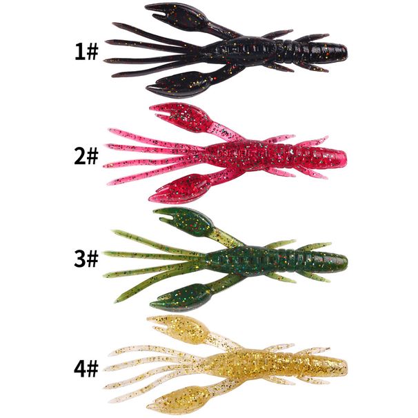 2PCS/BAG Creature Baits Crayfish Shrimp Fishing Lures Scas Artifical Bait Bass Perch Fishing Baits 10cm/7.4g_desvips.com