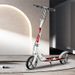 Scooter Youth Large Wheel Two-Wheel Foldable City Adult Hand Brake Commuter_desvips.com