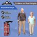 5Level Adjustable Foldable Flower-shaped Aluminum Alloy Walking Stick Portable Elderly Walking Stick Suitable For Outdoor Hiking_desvips.com