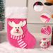 001 Cross-Border New Decorations Pink Small Christmas Tree Decoration Socks Gift Bag Pendant_desvips.com