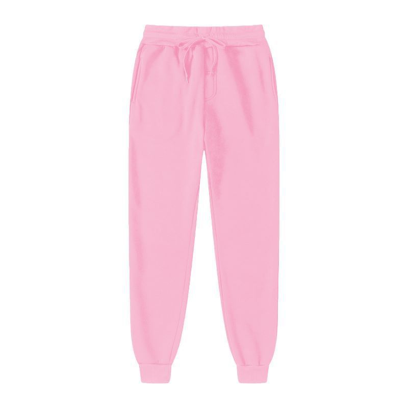 Men's & Women's Fleece-Lined Jogger Pants - Cozy Winter Sweatpants With Elastic Cuffs, Soft Cotton Blend, Trendy Casual & Sporty Style_desvips.com