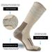 80% For Men Women Thicken Warm Hiking Cushion Crew Merino Wool Sports Socks Moisture Wicking Euro Size_desvips.com