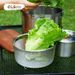 304 Stainless Steel Colander - Large Round Kitchen Strainer Basket For Washing Fruits & Vegetables - Durable & Rust-Proof With Ergonomic Handle_desvips.com