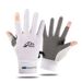 Sun Gloves UV Protection Full Finger Summer Ice Silk Short Thin Driving Anti-Slip Outdoor Sports Breathable Couple_desvips.com