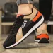 Versatile Mens Trainers Work Leisure Running Shoes Classic Black White Grey Colorway Durable Anti-slip Sole Low Top_desvips.com