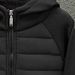 Cross-border American High Street Trend Light And Thin Cotton-padded Clothes Men's Loose Casual Hooded Solid Color Splicing Tiger Head_desvips.com