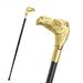Golden Camel Head Walking Cane Fashion Walking Stick Gentleman Luxury Crosier Knob Walking Stick 93cm_desvips.com