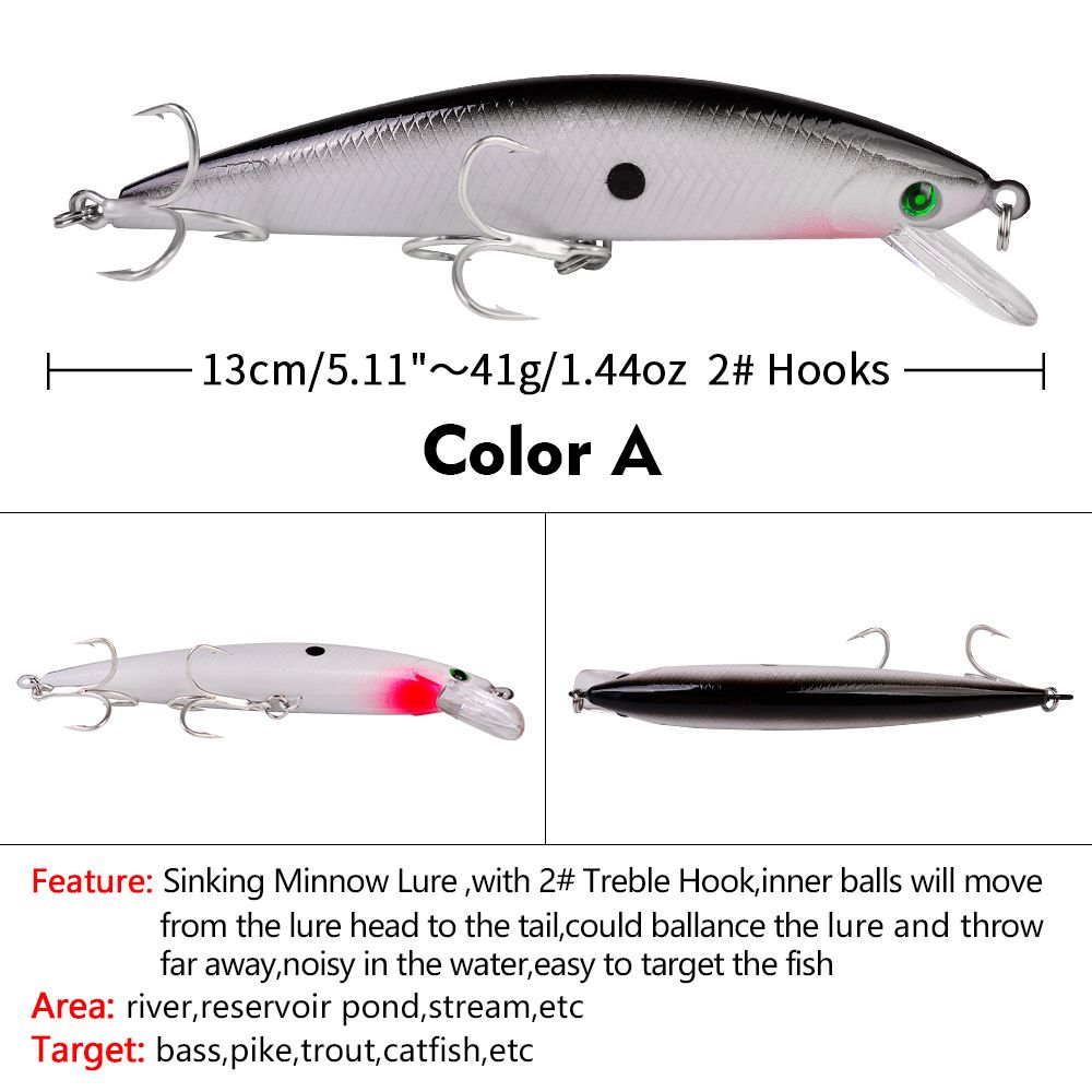 Plastic Bionic Hard 13cm/41g Lure Explosion Hook Bait DW1064_desvips.com