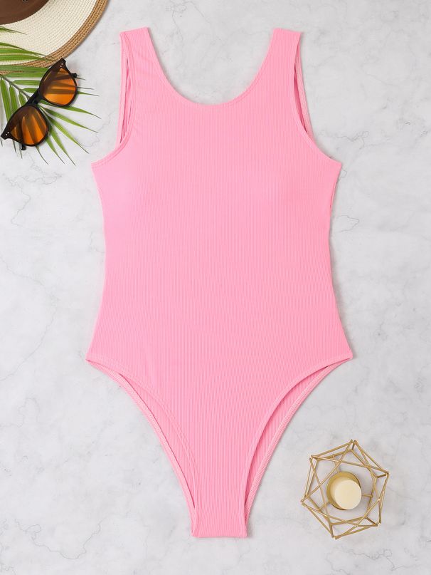 One Piece Swimsuit For Women Small Ditch Special Fabric Multi Color One Piece Tight Briefs Swimming Suit_desvips.com