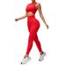 Women's Seamless Peach Hip Yoga Suit Tummy Control Slimming Running Sports Fitness Vest Pants_desvips.com