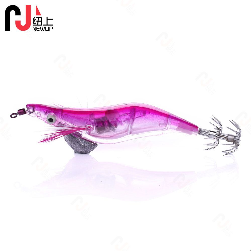 1PCS 12.8CM 21G Boxed Fishing LED Electronic Luminous Shrimp Squid Night Fishing Squid Jigs Lure Bass Bait Fish Tackle Tool_desvips.com
