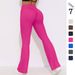 New Breathable Brushed High-Waist Elastic Hip-Lifting Casual Wide-Leg Cropped Pants For Running, Fitness, Yoga, And_desvips.com