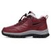 Northeast Large For Women Winter Fleece-Lined Warm Mom Men Leather Surface Waterproof Non-Slip Walking Shoes Middle-Aged_desvips.com