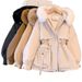 Women's Winter Jacket Fashionable and Versatile Plus Velvet Thick Fur All-in-One Jacket_desvips.com