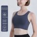 Xinyu Clothing Non-Cup Integrated High-Strength Shockproof Yoga Vest Outer Wear Running Sports Bra For Women_desvips.com
