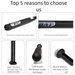 Thickened And Reinforced Matte Alloy Steel Black Rod Iron Car-mounted Self-defense Legal Weapon Baseball Bat_desvips.com