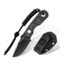 FLISSA 7 Inch Full Tang Fixed Blade Knife With Kydex Sheath And Emergency Rope_desvips.com