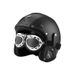 Personalized electric vehicle helmet Half helmet Handmade helmet 3/4 leather helmet half helmet_desvips.com