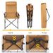 Adjustable 5-Position Folding Chair With Pillow & Armrests - Perfect For Outdoor Camping, Fishing, And Patio Relaxation_desvips.com
