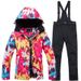 Winter Outdoor Ski Suit For Women, Warm Snowboard Snow Skiing Jacket And Pants Set_desvips.com