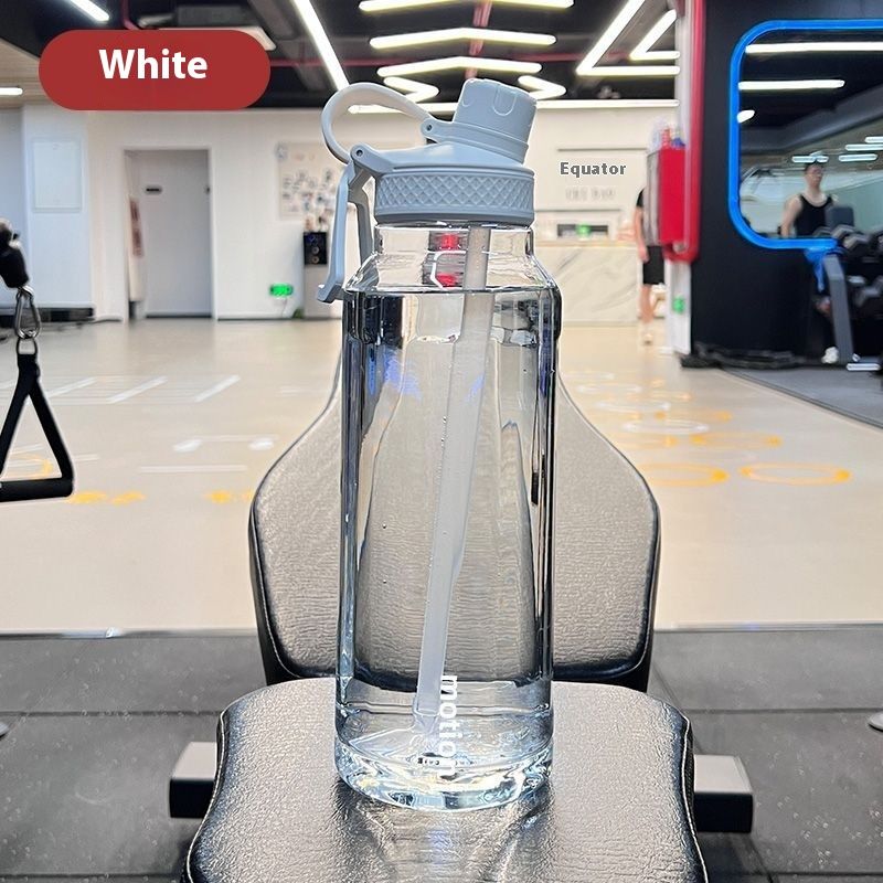 Sports Bottle, Large Capacity Men's Fitness Kettle, Outdoor 1500ml Oversized Cup, Summer Plastic Portable Water Bottle_desvips.com
