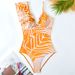 New Sexy One-piece Swimsuit For Women Hot Spring Fashion Slimming Swimsuit Chiffon Split Beach Dress Set_desvips.com