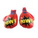 Inflatable PVC Boxing Gloves For Training & Cheering – Transparent Red, Hanging Style, 36x25cm (Pair)_desvips.com
