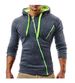 Men's Clothing Autumn and Winter New Classic Oblique Zipper Hooded Men's Casual Slim Sweater Jacket W01_desvips.com