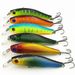 Fishing Tools 6 Pcs 8.5cm 9g Minnow Lure Set Three Hooks Fishing Simulation Lure Plastic Hard Lure_desvips.com