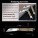 Mini Brass Handle Keychain Exquisite Tool Outdoor Portable Fruit Household Small Folding Knife_desvips.com