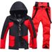 New Ski Suit Set Windproof Waterproof Breathable Snowboard Jacket Pants Outdoor Thickened Warm Double Board Unisex_desvips.com