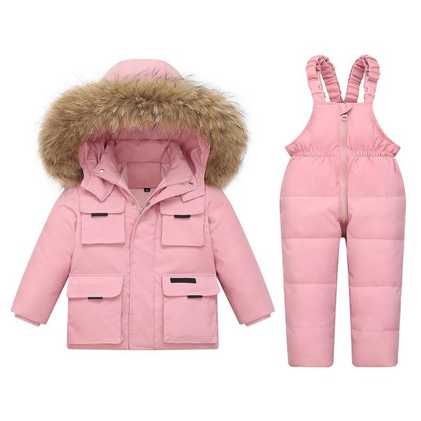 Children's Down Jacket Sets For Boys And Girls Aged 1 6, Thickened Two Piece Winter Style._desvips.com