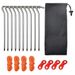 Cross-Border Question Mark 7-Type Aluminum Alloy Ground Pegs Camping Tent Canopy Accessories Windproof Rope_desvips.com