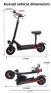 J01 Off-road Dual Shock Absorption With Seat, Foldable Electric Scooter_desvips.com
