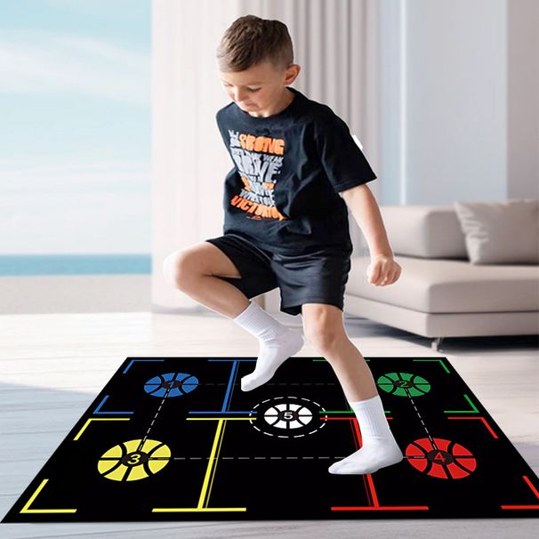Non-Slip Basketball Training Mat - Kids Indoor Practice Pad With Noise Reduction For Home Use_desvips.com
