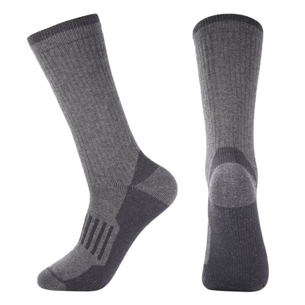 Merino Wool Mid-Calf Terry Ski Climbing Hiking Mountaineering Men's Thickened Sports Socks_desvips.com