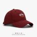 Women's Letter Embroidery Baseball Cap - Wine Red UPF50+ Sun Hat With Extended Size Fit & Breathable Fabric For Outdoor_desvips.com