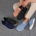New Fashion Wide Barefoot Sneakers Mesh Soft Sole Breathable Lace Up Versatile Daily Round Toe Couple Running Shoes_desvips.com