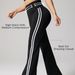 High Waist Yoga Pants For Women Nude Stretch Flared Fitness Sports Running Peach Hip American Hot Girl Style_desvips.com