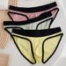 Single Men's Ribbed Fabric Comfortable Breathable Sexy Underwear Large Pouch U Convex Solid Color Youth Simple Triangle_desvips.com